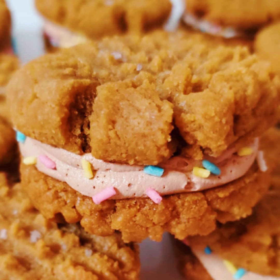 HIGH PROTEIN PEANUT BUTTER SANDWICH COOKIES – Protein Milkshake