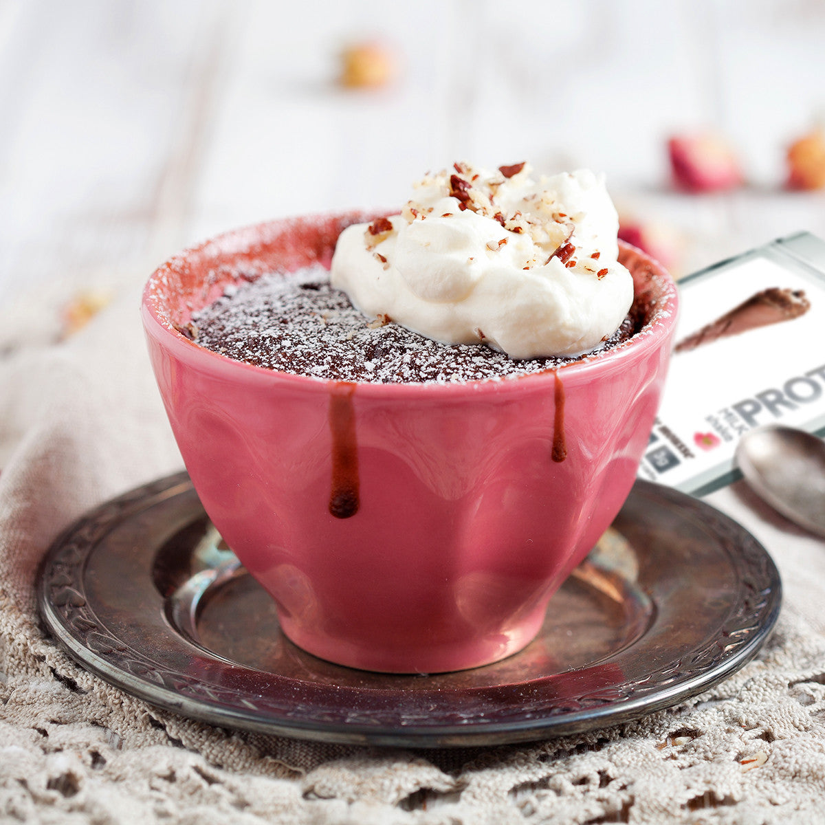 5 Minute Molten Chocolate Mug Cake – Protein Milkshake