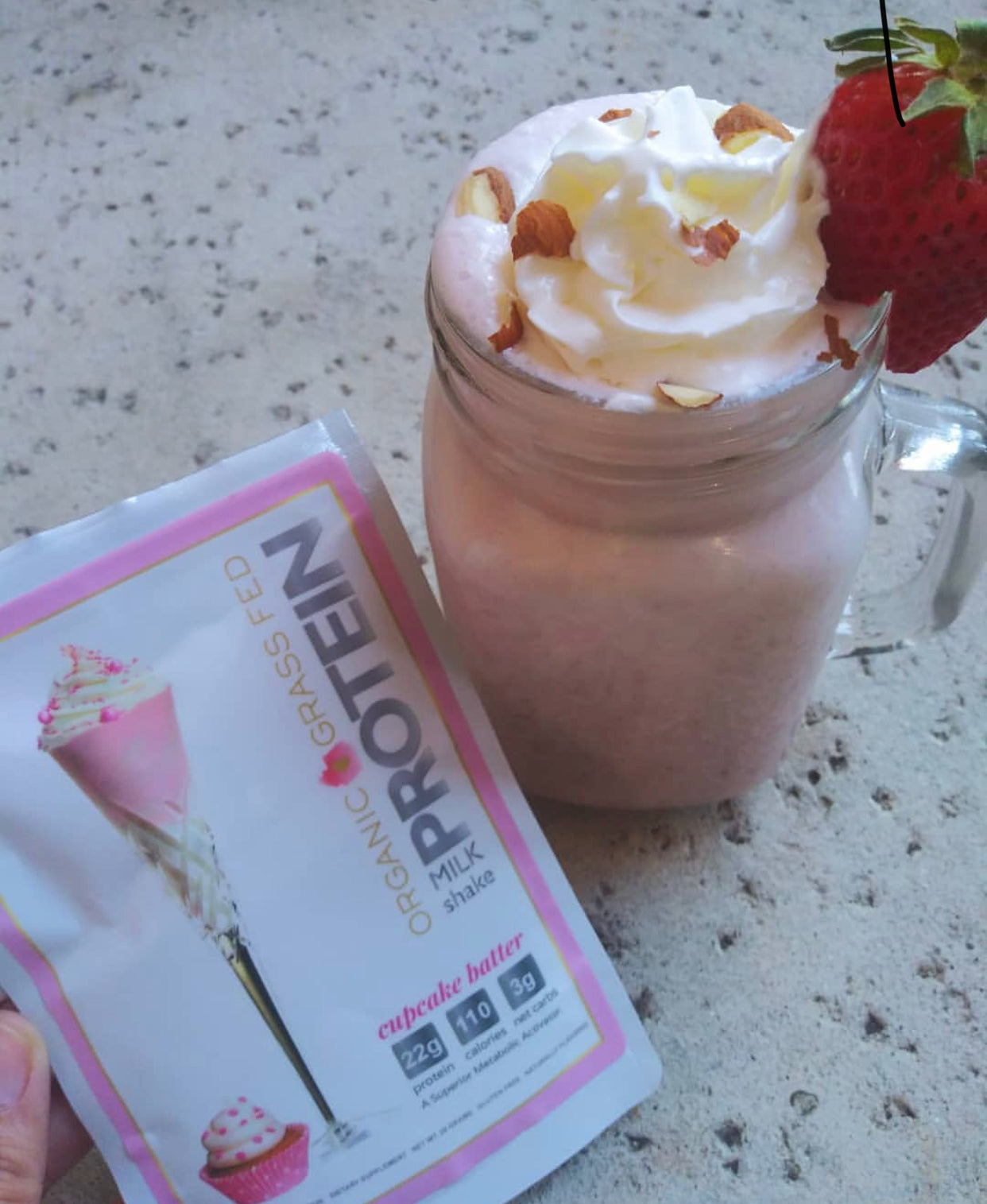 KetoFriendly Cupcake Batter Protein Shake Protein Milkshake