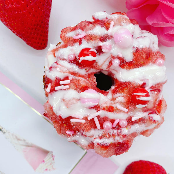 Strawberry Sweetheart Donuts
