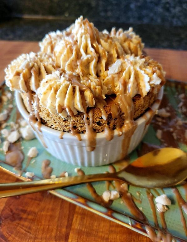 Keto Friendly Mini Chocolate Peanut Butter Cup Protein Cakes