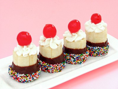 Keto Banana Split Mini Bites (High Protein and Low Calorie)