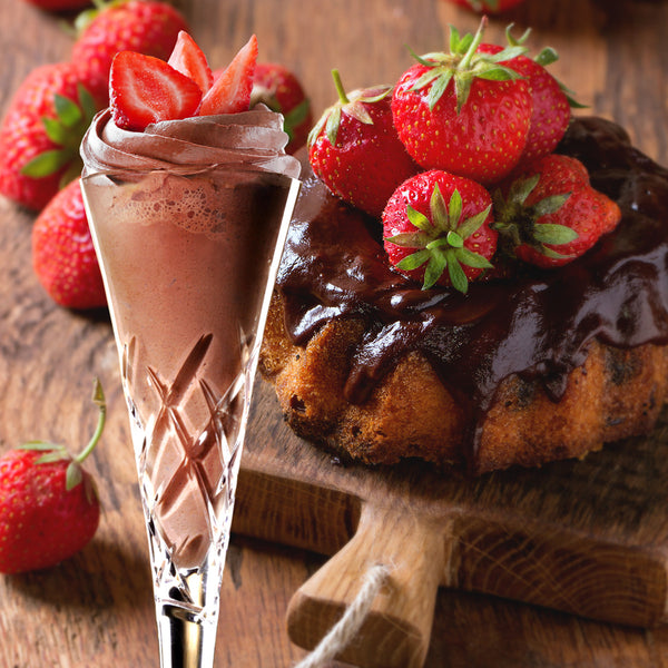 Chocolate Strawberry Protein Milkshake