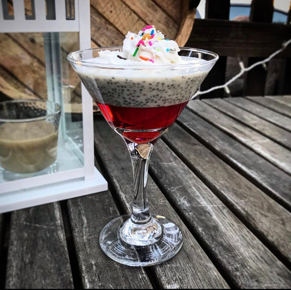 Keto Cupcake and Strawberry Protein Margarita