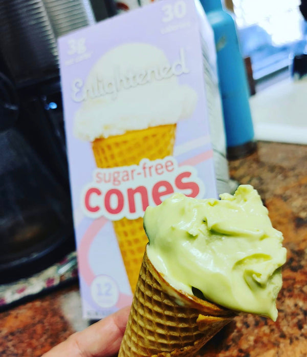 Keto Avocado- Coconut Protein Ice Cream