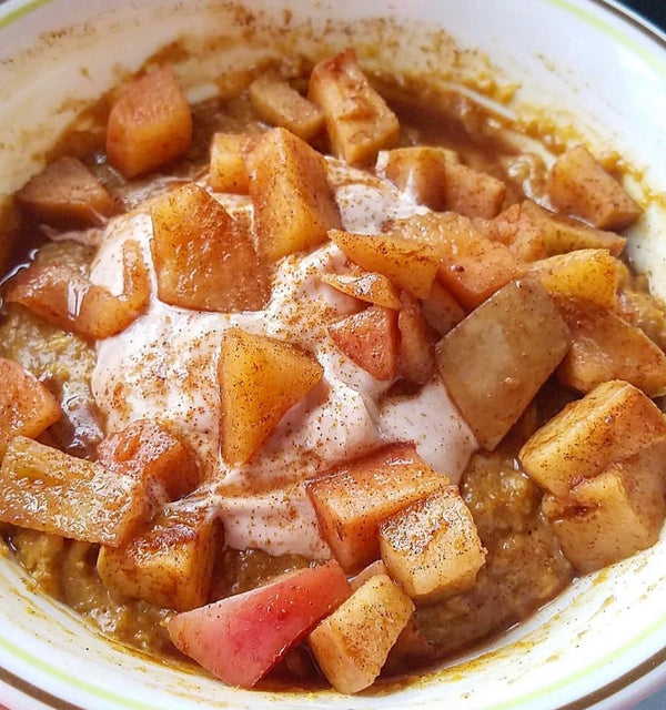 Low-Carb Anabolic Caramel Apple Protein Bowl