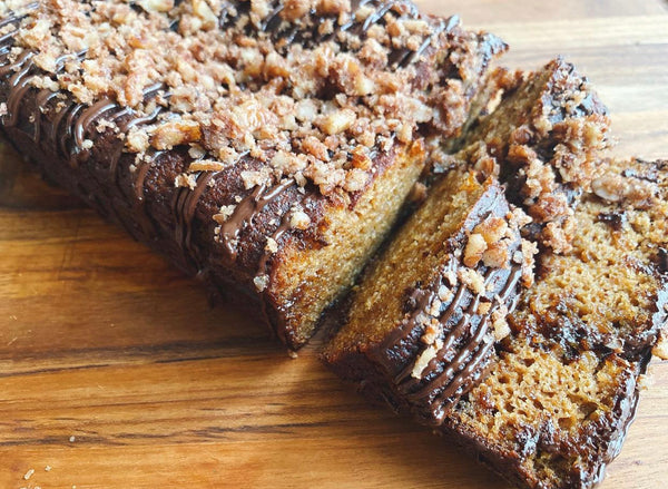Keto Pumpkin Chocolate Sundae Protein Loaf