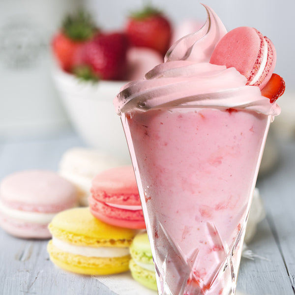Strawberry Macaron Milkshake