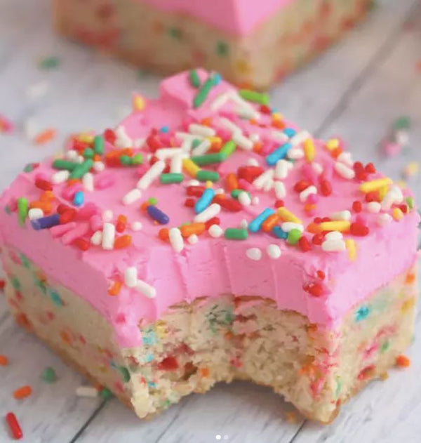 Low-Carb Birthday Cake Bars