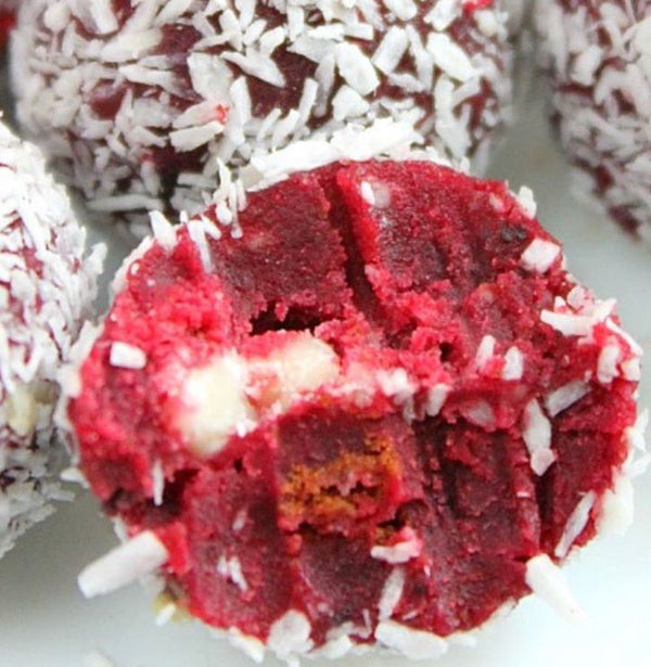 Red Velvet Protein Bites