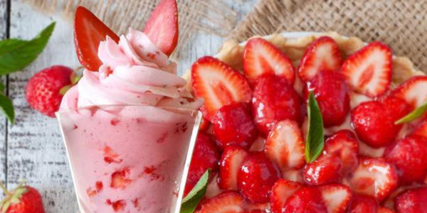 Bariatric Friendly Strawberry Pie Milkshake 
