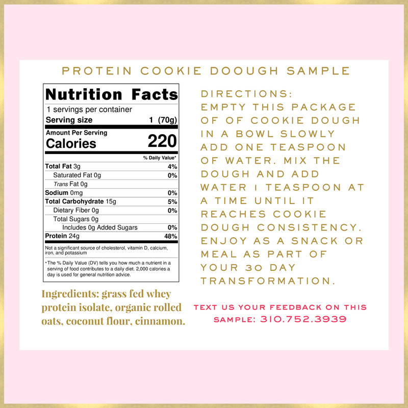 30 Day Transformation Vanilla Lovers Challenge Cookie Dough Bundle