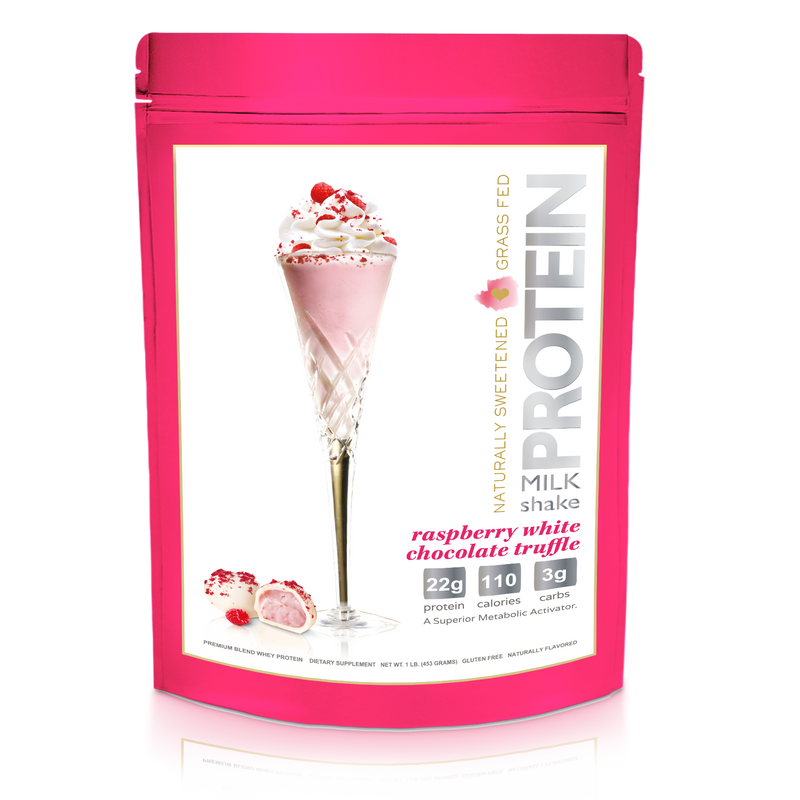 Protein Milkshake White Chocolate Raspberry Truffle Low Carb Protein Powder