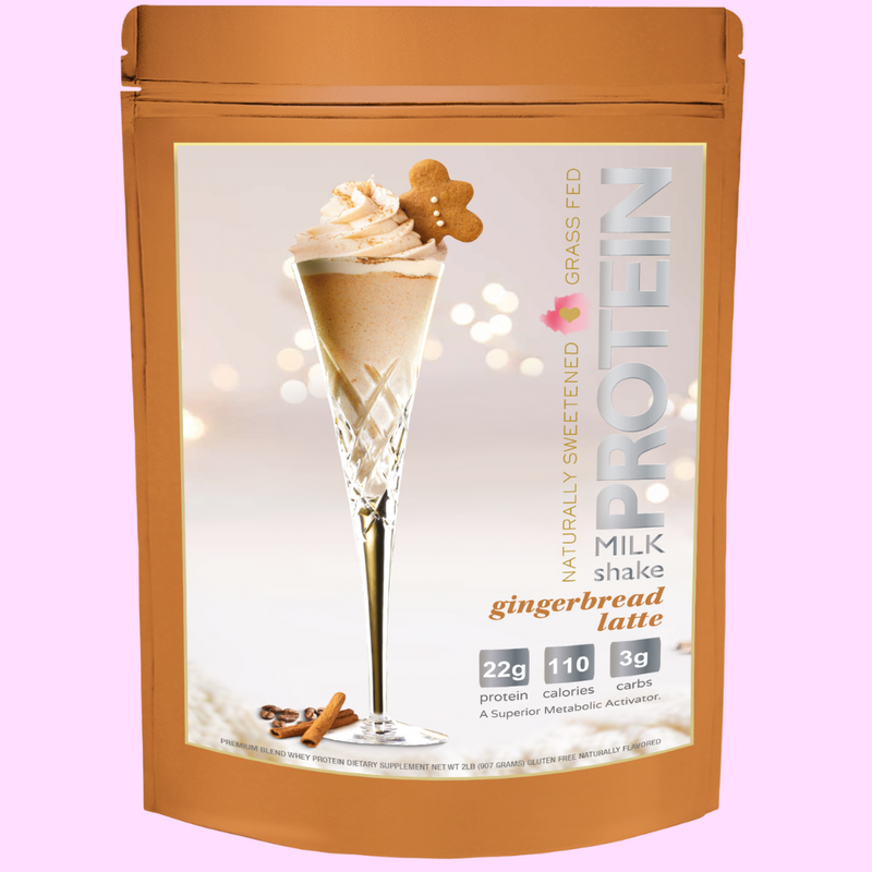 Protein Milkshake Gingerbread Latte Low Carb Protein Powder